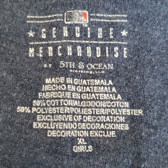 MAJOR LEAGUE BASEBALL MLB Milwaukee Brewers Shirt Top Girls Size Extra Large - Picture 7 of 11